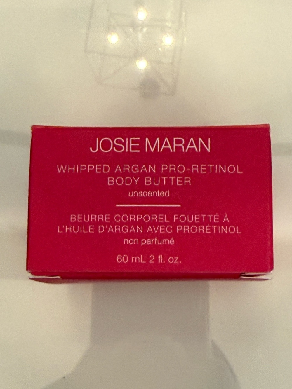 JOSIE MARAN Whipped Argan Pro-Retinol Body Butter - SEALED unscented 2oz
